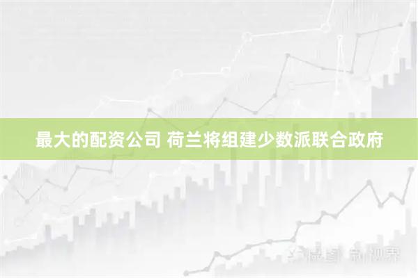 最大的配资公司 荷兰将组建少数派联合政府